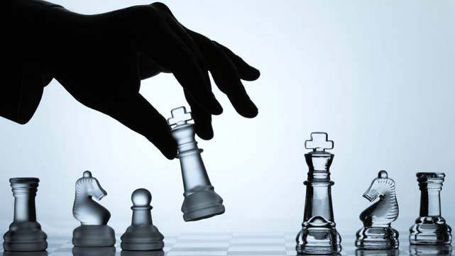 Tática marketing digital jogo peças de xadrez